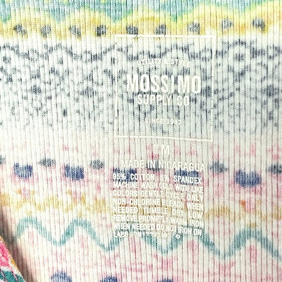 Mossimo Vintage‎ Y2K Retro Tank Top Womens Size M Rainbow Stripe Long Stretch - Picture 6 of 8
